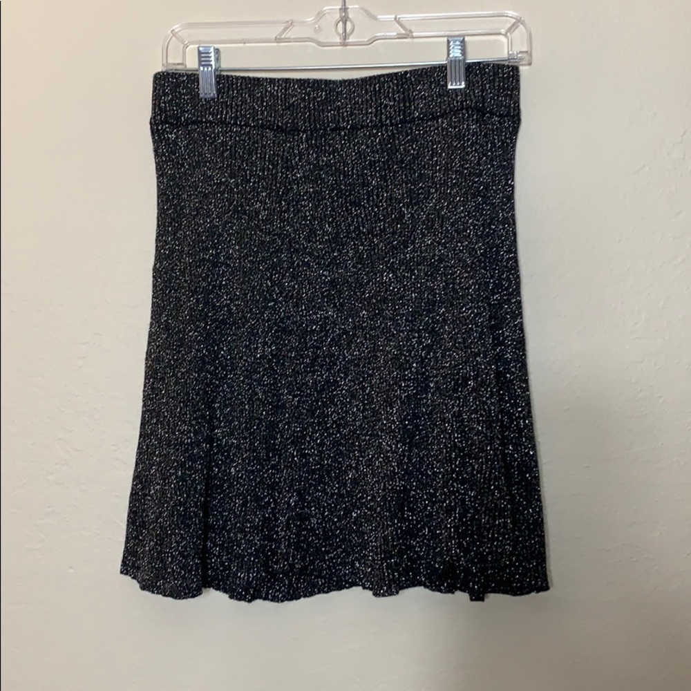 Black and silver skirt